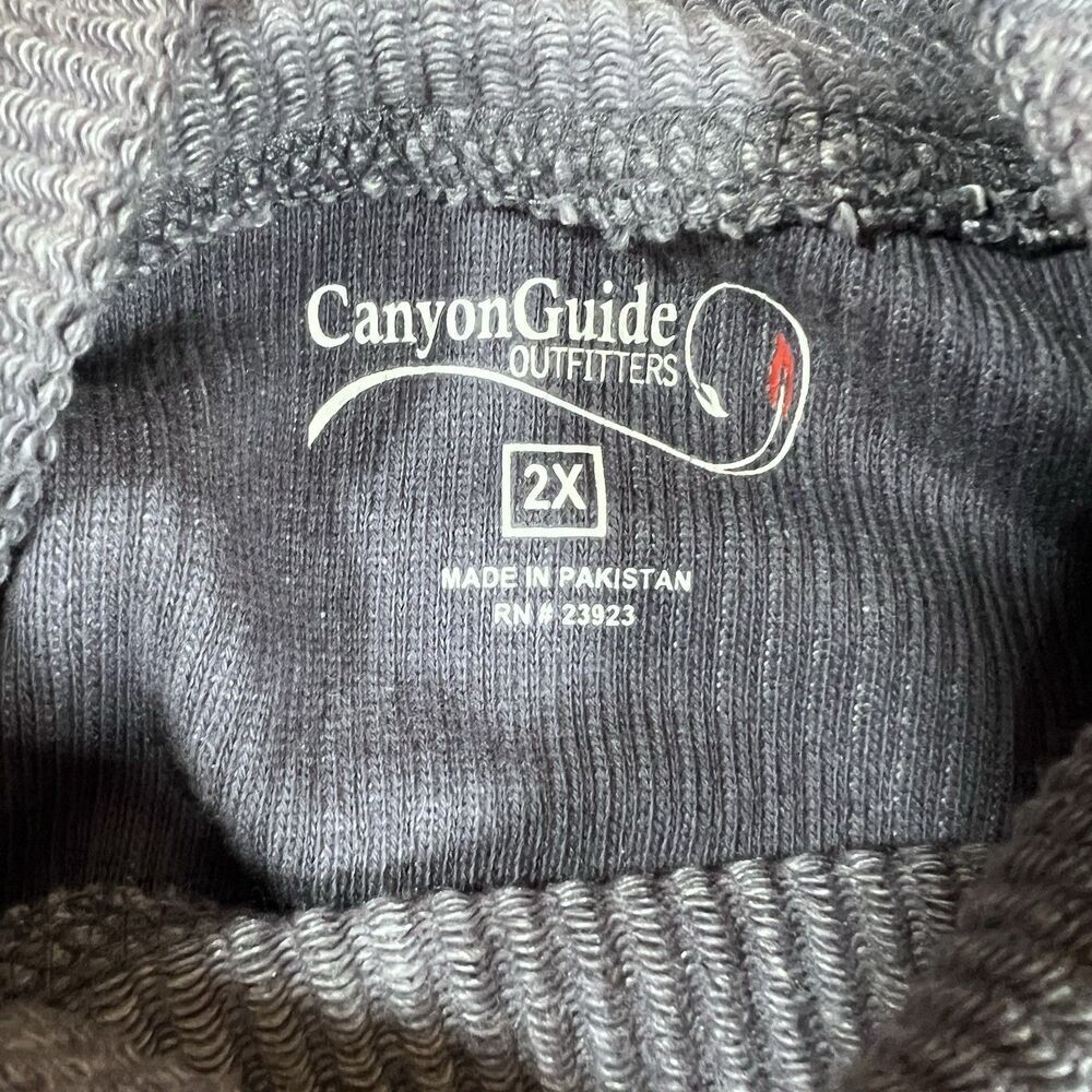 Canyon Guide Outfitters Blue Pullover Mock neck Sweater Soft Men's XXL - Picture 6 of 7
